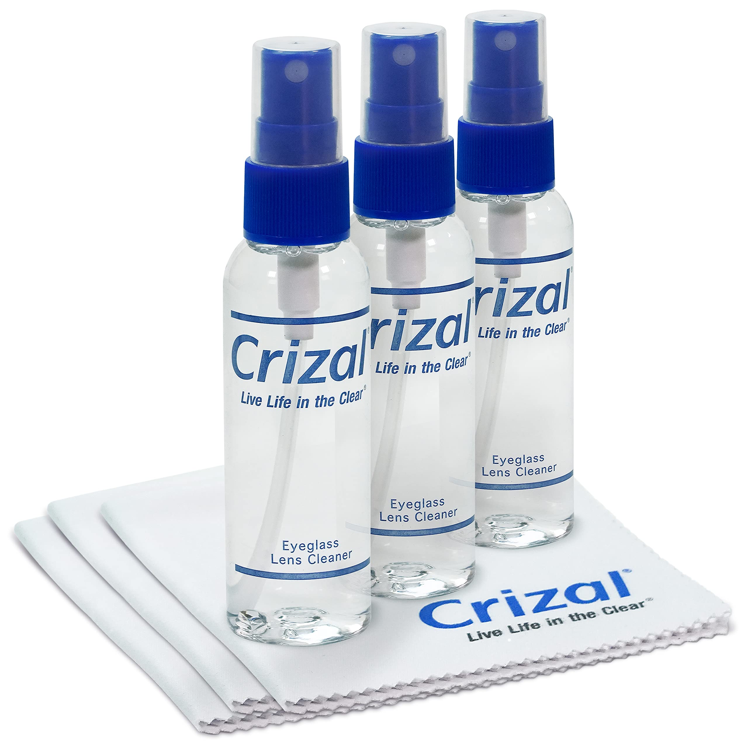 Crizal Eye Glasses Lens Cleaner Kit | Crizal Eyeglass Cleaner And Microfiber Eyeglass Cleaner Cloth. #1 Doctor Recommended For C