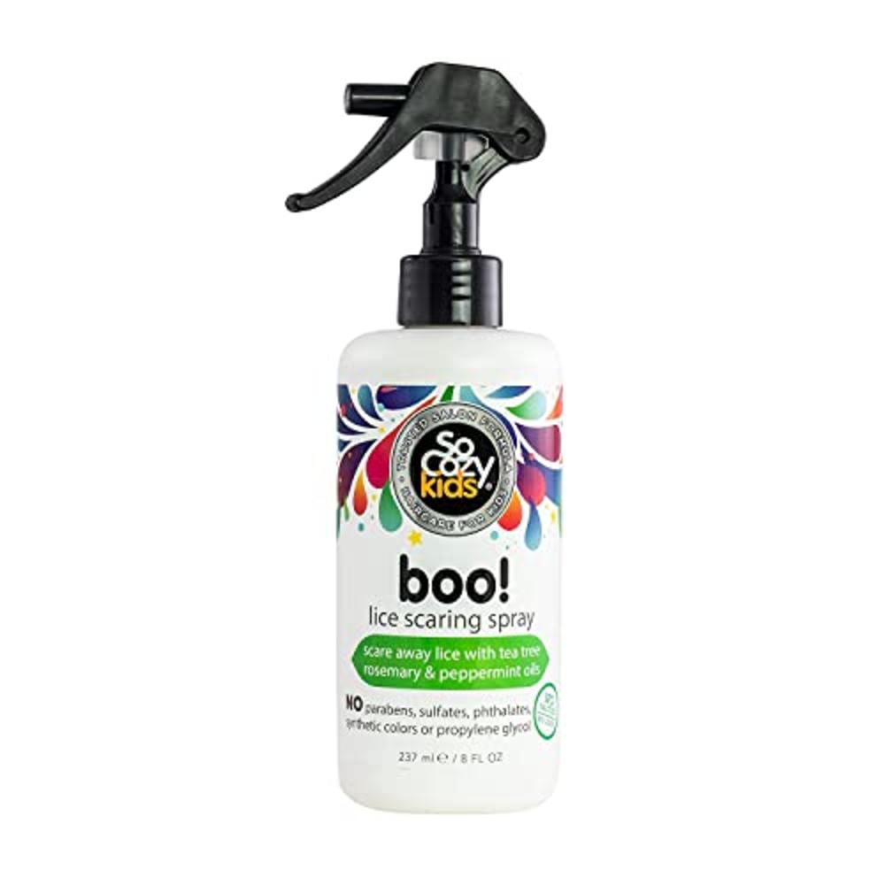 So Cozy SoCozy Boo Lice Scaring Spray For Kids Hair, Clinically Proven to Repel Lice, Conditioning Spray with Keratin, No Parabens, Sulf