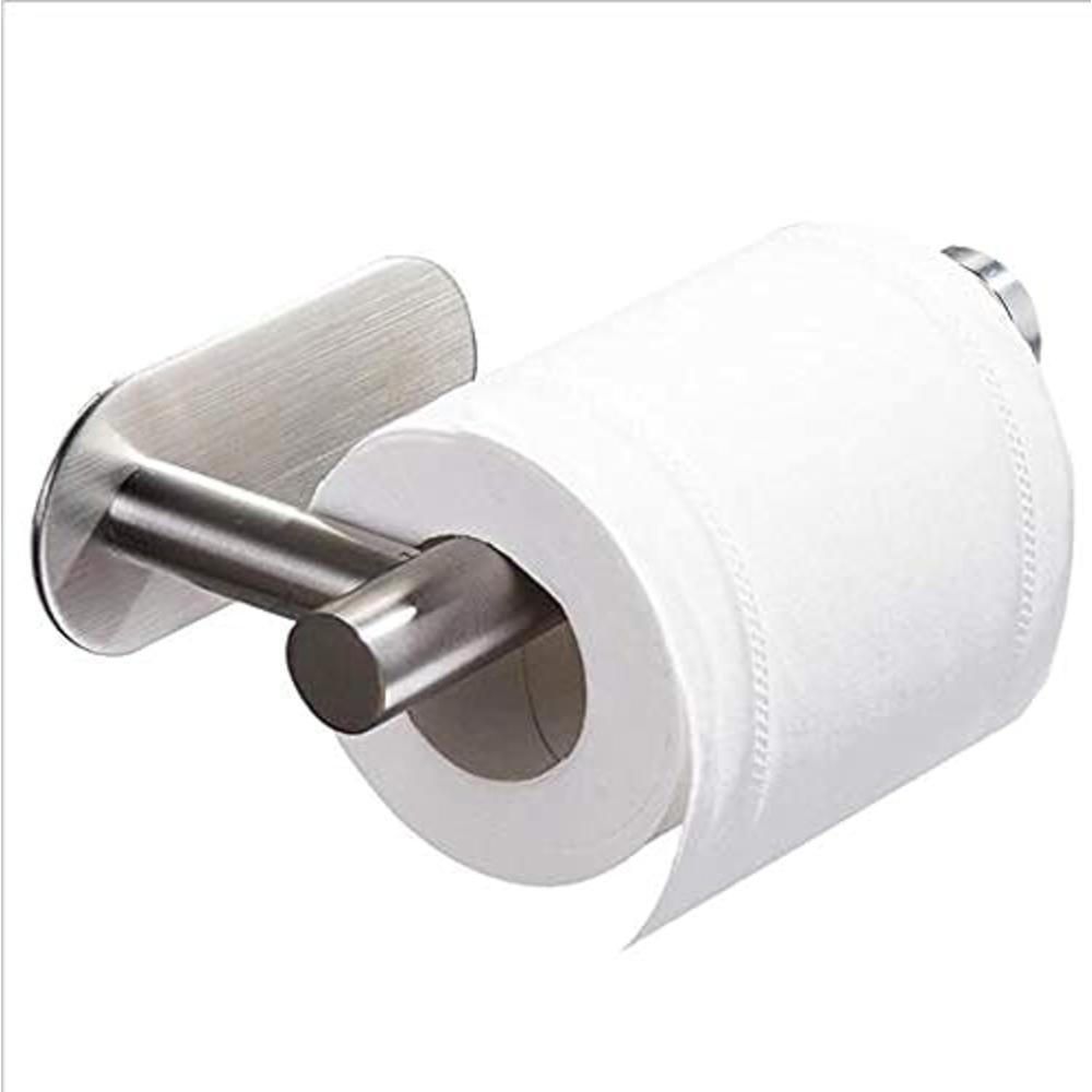 DGWHYC 3M Toilet Paper Holder no Drilling for Bathroom and Washroom, SUS304 Stainless Steel Brushed Nickel (Silver), DG-TPA22