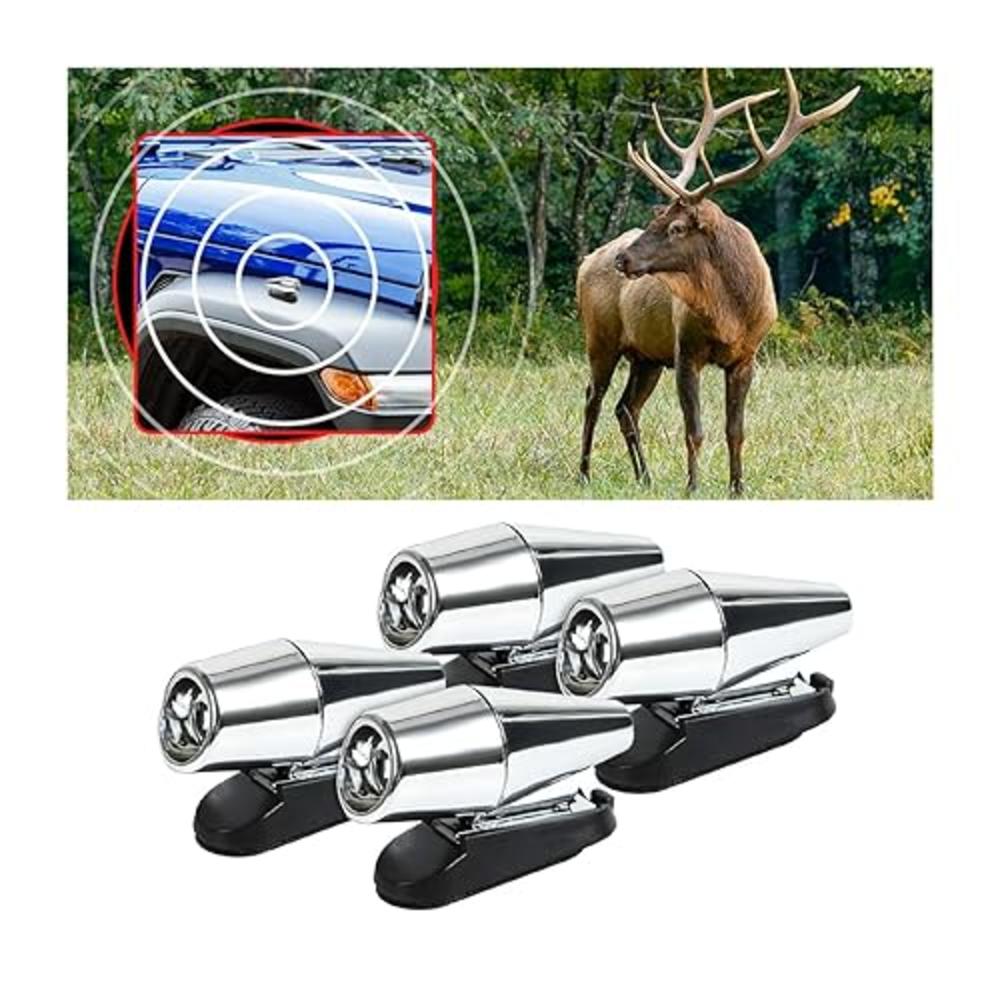 8SANLIONE Deer Warning Whistle for Car, Self-Adhesive Animals Alert Warning Device, Save Deer Wildlife Avoids Collisions Repellent Devices