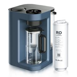 Bluevua RO100ROPOT-LITE Countertop Reverse Osmosis Water Filter System, 5 Stage Purification, 3:1 Pure to Drain, Portable Water 