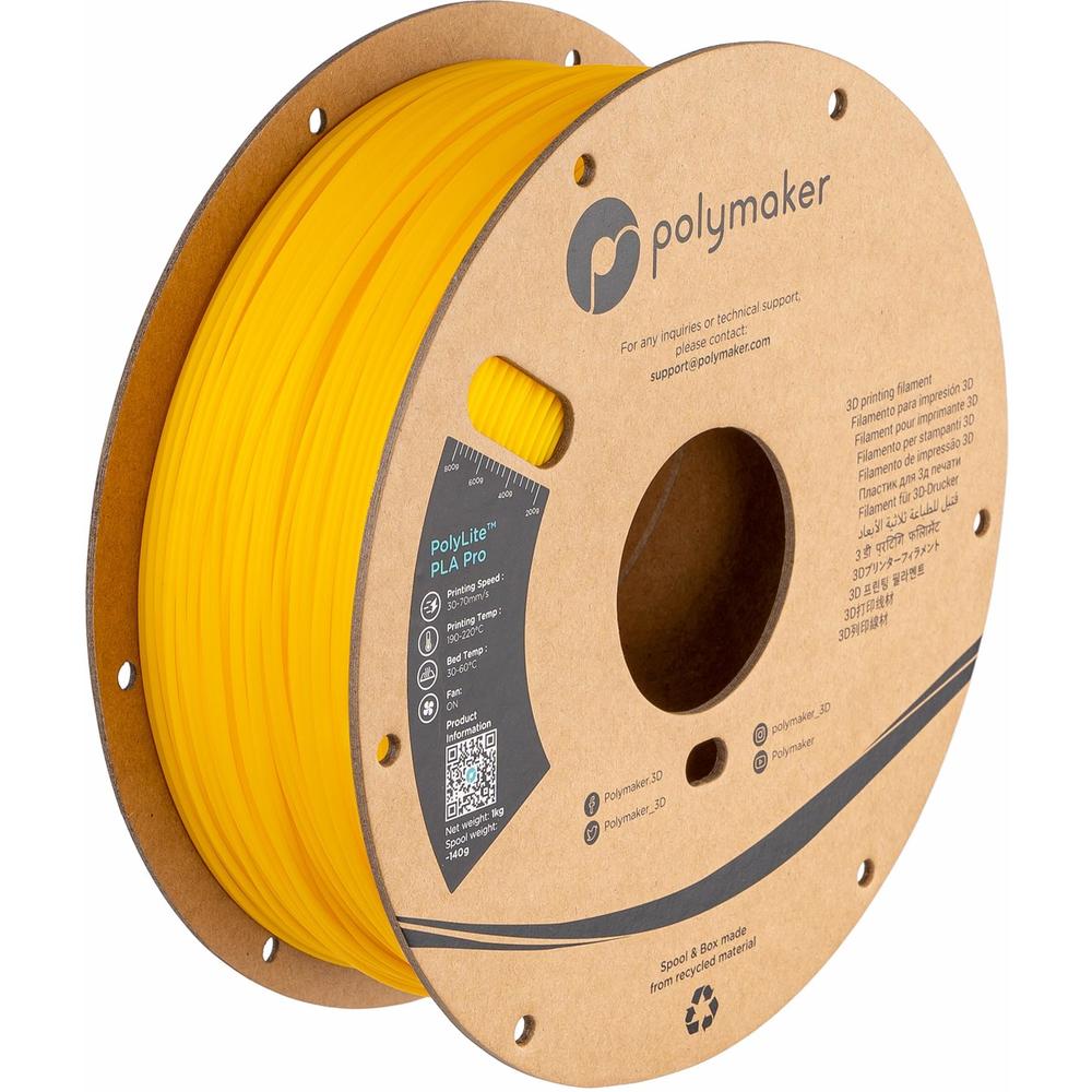 Polymaker PLA PRO Filament 1.75mm Yellow, Powerful PLA Filament 1.75mm ...