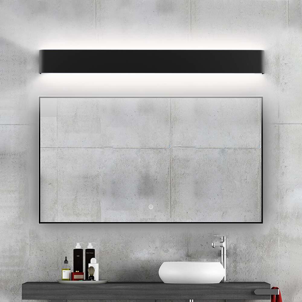 Ralbay Modern Black Bathroom Vanity Light 32.6inch Vanity Light for Bathroom 30W Up and Down Indoor Wall Lighting Fixtures Natur