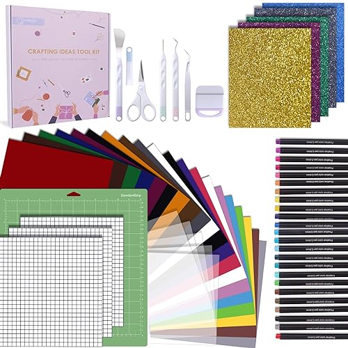 Gotega Ultimate Accessories Bundle for Cricut Makers Machine and All Explore Air - Wonderful Tool Kit Bundle as Gifts for Beginn
