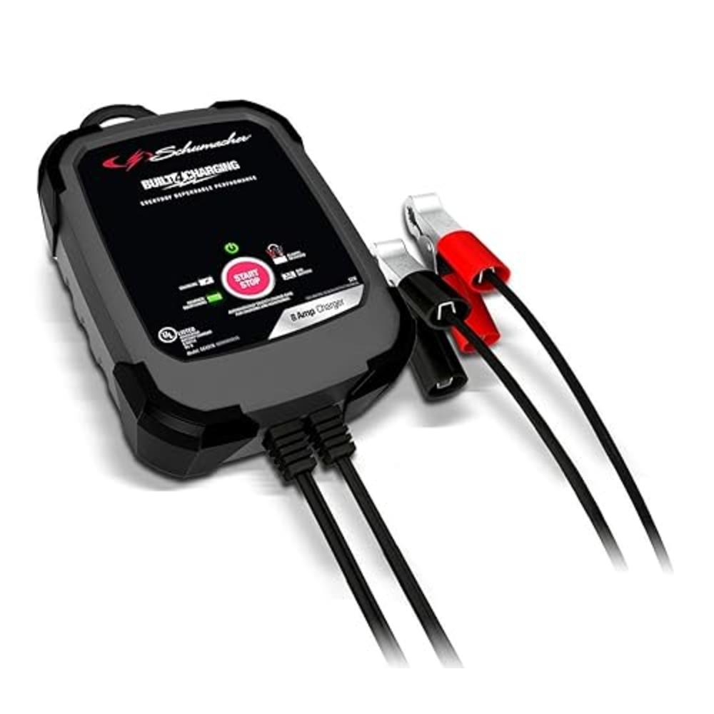 Schumacher Fully Automatic Rapid Charger - 8 Amp, 12V - For Basic Charging Applications - Car, SUV, or Small Truck