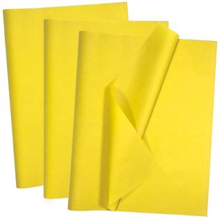 Artdly 100 Sheets Yellow Tissue Paper 14 x 20 Inches Recyclable Yellow Wrapping  Paper Bulk for Weddings Birthday DIY Project Chr
