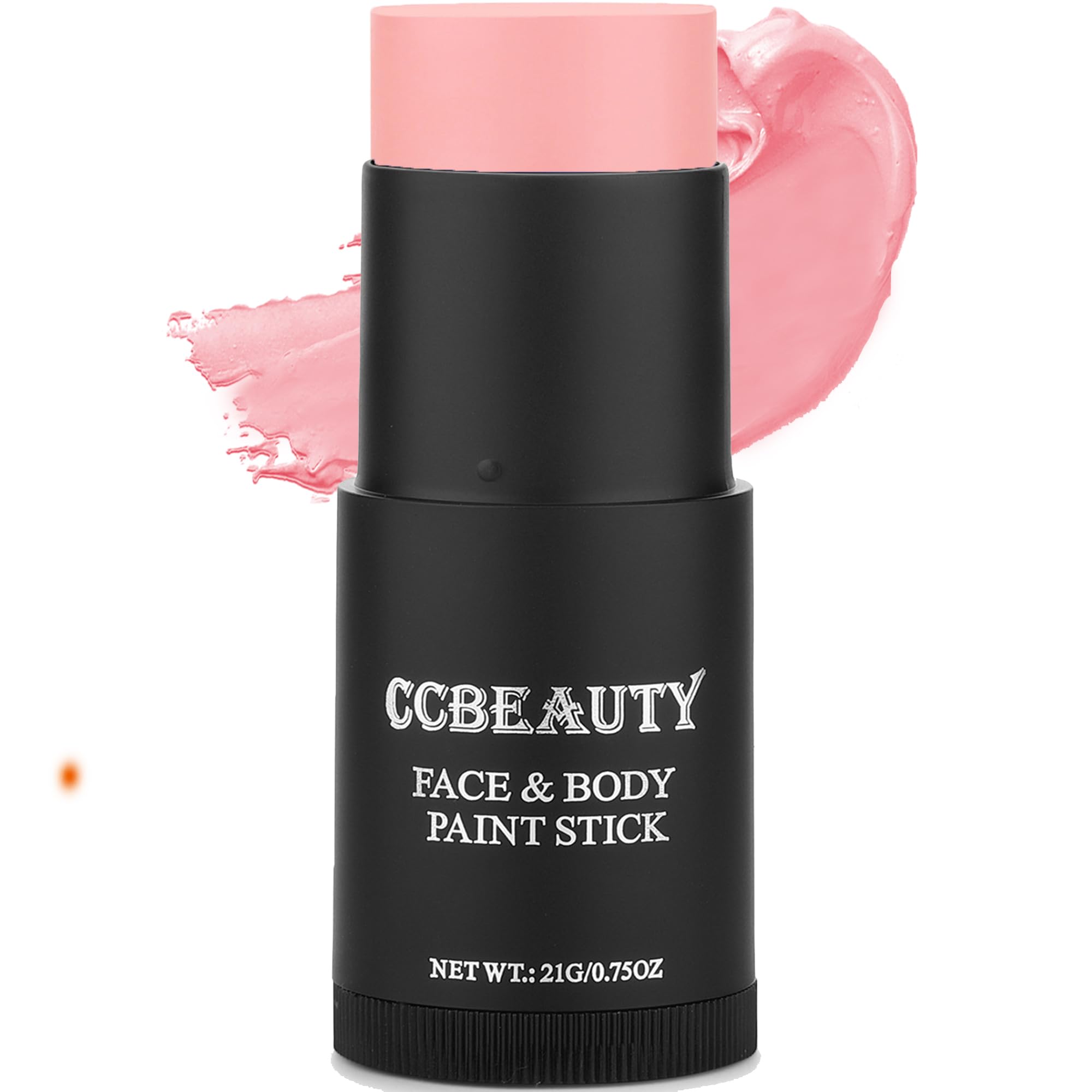 CCbeauty CCBeauty Pink Face Body Paint Stick, Baby Pink Eye Black