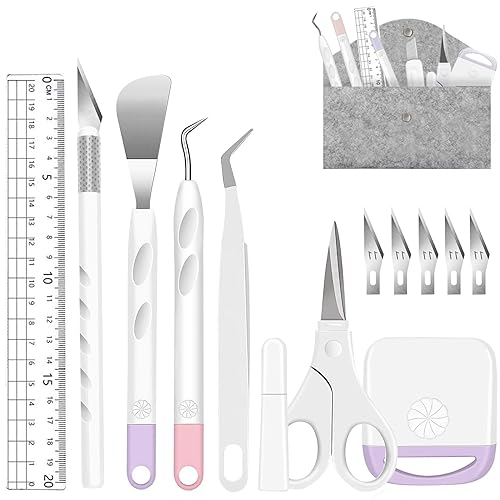 Imnbest 13 Pcs Vinyl Weeding Tools Stainless Steel Plotter Accessories HTV,  Precision Carving Craft Hobby Knife