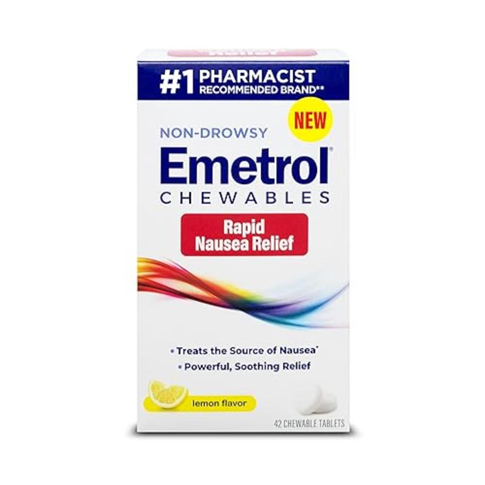 Emetrol Non-Drowsy Nausea Relief - Travel Friendly Nausea Medicine for Upset Stomach - Pharmacist Recommended Nausea Relief - Le