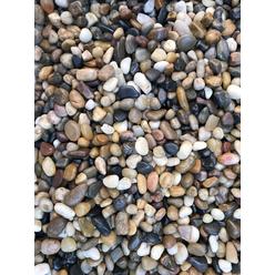 Voulosimi 12 LBS River Rock Stones, Natural Decorative Polished Mixed Pebbles Gravel,Outdoor Decorative Stones for Plant Aquariu