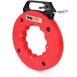 RamPro Fish tape Wire Puller 100ft - Easy to use Cable Puller Tool with Double Loop Tip - Flexible Wire Fishing Tools for Walls and Ele
