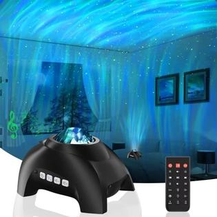 HJ-XKD09 Vinwark Northern Lights Aurora Projector for Bedroom with Music  Bluetooth Speaker and White Noise, Galaxy Projector, Starry Nigh