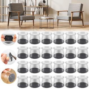Violibar 24PCS Upgraded Silicone Chair Leg Floor Protectors for