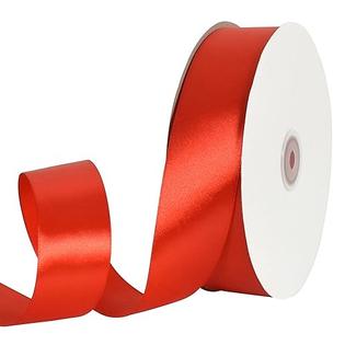 TONIFUL 1-1/2 Inch (40mm) x 100 Yards Red Wide Satin Ribbon Solid