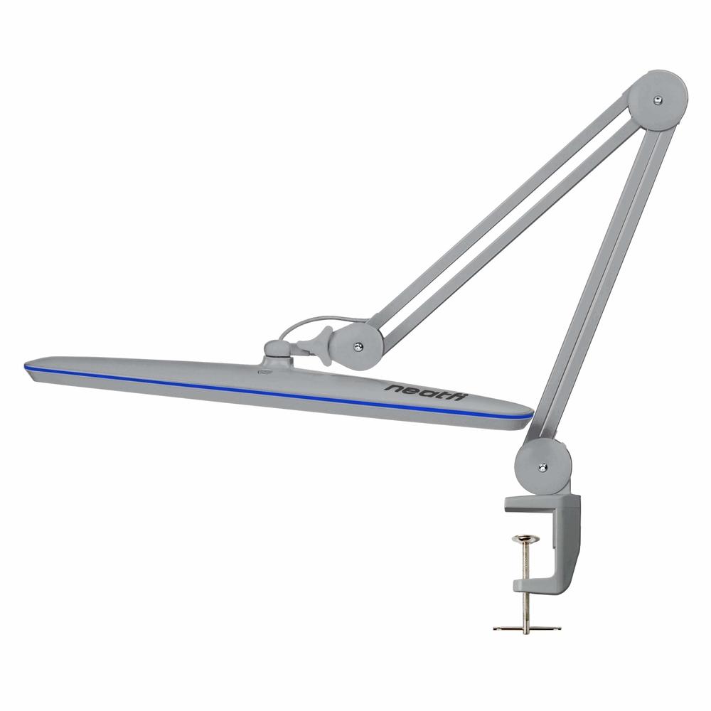 Neatfi XL 2,200 Lumens LED Task Lamp with Clamp, 24W, 117 Pcs SMD LED, 23 Inches Ultra Wide Lamp, 4 Level Brightness Dimmable, E