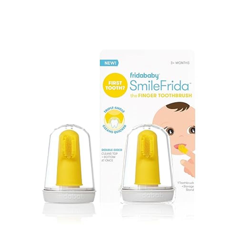 Frida Baby Baby's First Toothbrush with Case, 3 Months , Pack of 1