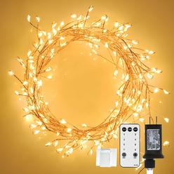 DailyArt Fairy Lights with Remote,300 LED Fairy Lights Plug in 8 Modes Fairy Lights with Timer Waterproof Outdoor Indoor String Lights,Fa