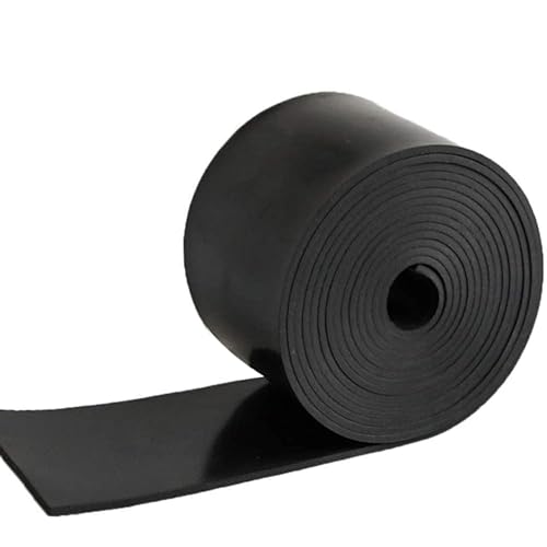 NABOWAN Solid Rubber Sheets,Strips,Rolls 1/8" (.125") Thick x 4" Wide x 120" Long, Thin Neoprene Rubber, Perfect for DIY Gasket 
