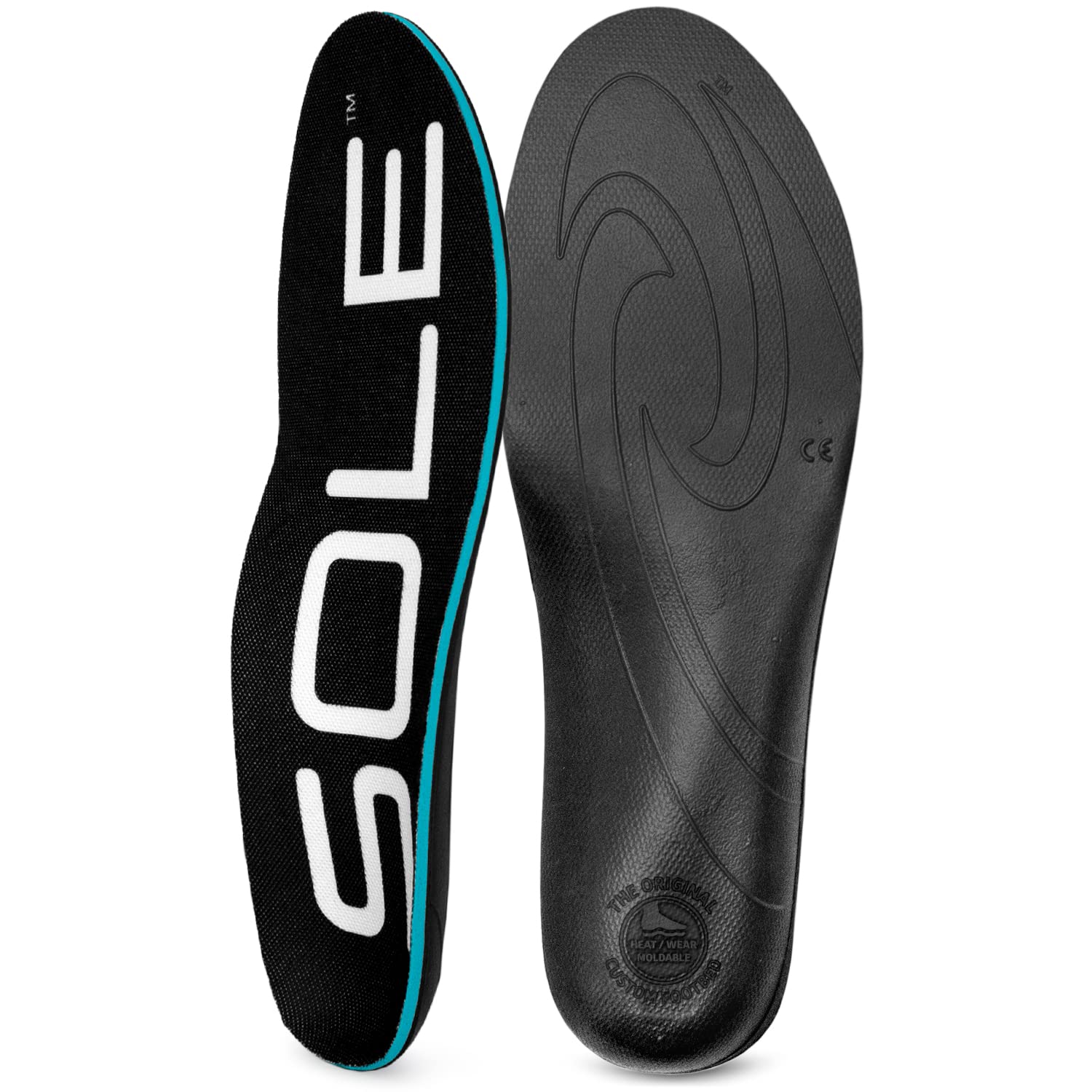 SOLE Active Thick Insoles - Men's Size 12/Women's Size 14 Black