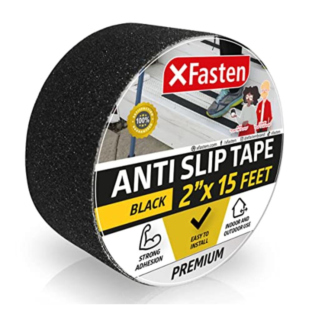 XFasten Anti Slip Tape, 2-Inch by 15-Foot Non Slip Grip Tape Roll for Ramps, Decks, Stair Treads and Poolside Walkway | Waterpro