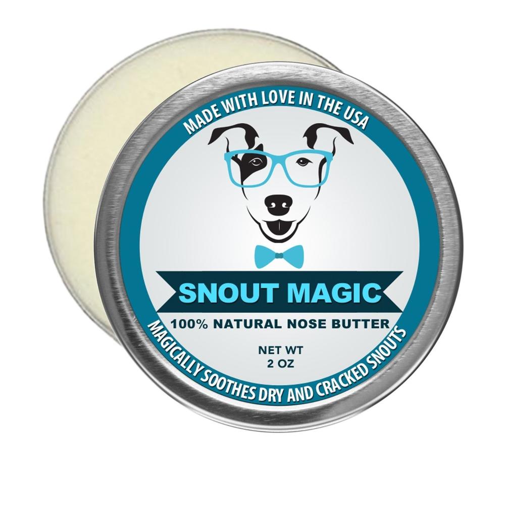 Snout Magic: 100% Organic and Natural Dog Nose Butter (2oz) - Proven to Cure Your Dog's Dry, Chapped, Cracked, and Crusty Nose