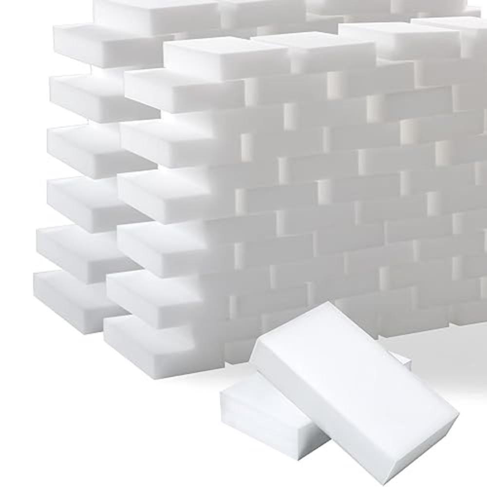 Trendbox 100-Pack 10x6x2cm Cleaning Sponge in Bulk Melamine Multi-Functional Sponges for Kitchen, Bathroom, Toilet