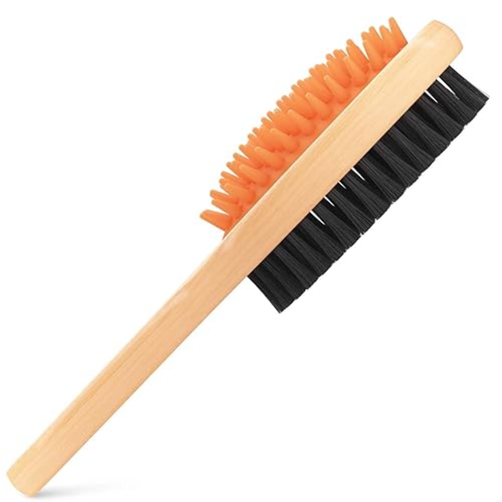 crbn Short Hair Dog Brush - Pet Brushing Comb - Detangling and Shedding Coat Hair Remover