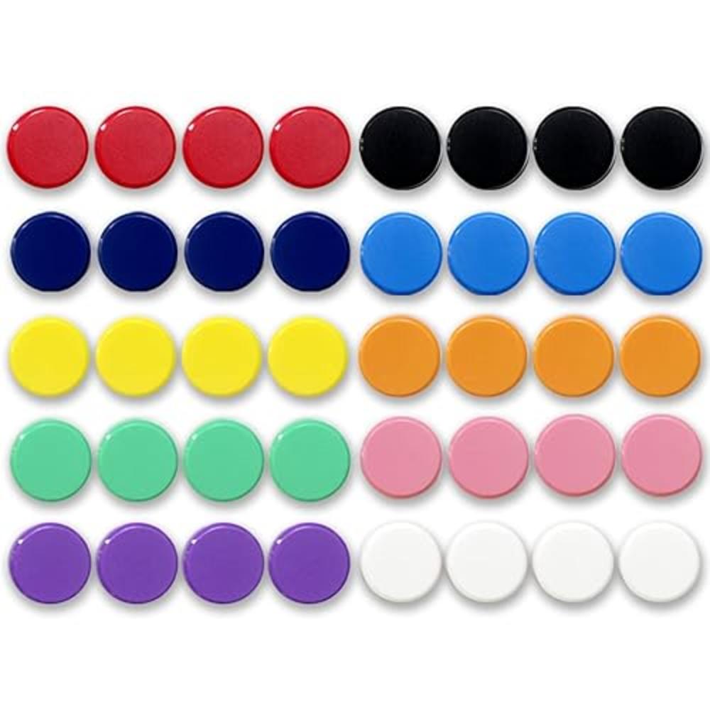 Qualsen Fridge Magnet, 40 Pack Refrigerator Magnets, Heavy Duty Magnet ...
