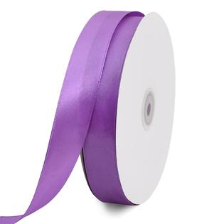 TONIFUL 1 Inch x 100yds Pueple Violet Satin Ribbon, Thin Solid Color Satin  Ribbon for Gift Wrapping, Crafts, Hair Bows Making, W