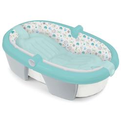 Summer Infant Foldaway Baby Bath (Under The Sea) - Convenient Baby Bathtub That Folds Compactly for Easy Storage and Travel - In
