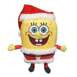 SpongeBob SquarePants for Pets Holiday 9” Figure Plush Dog Toys with Squeaker | Dog Toys for Spongebob Fans | Squeaky Dog Toys, 
