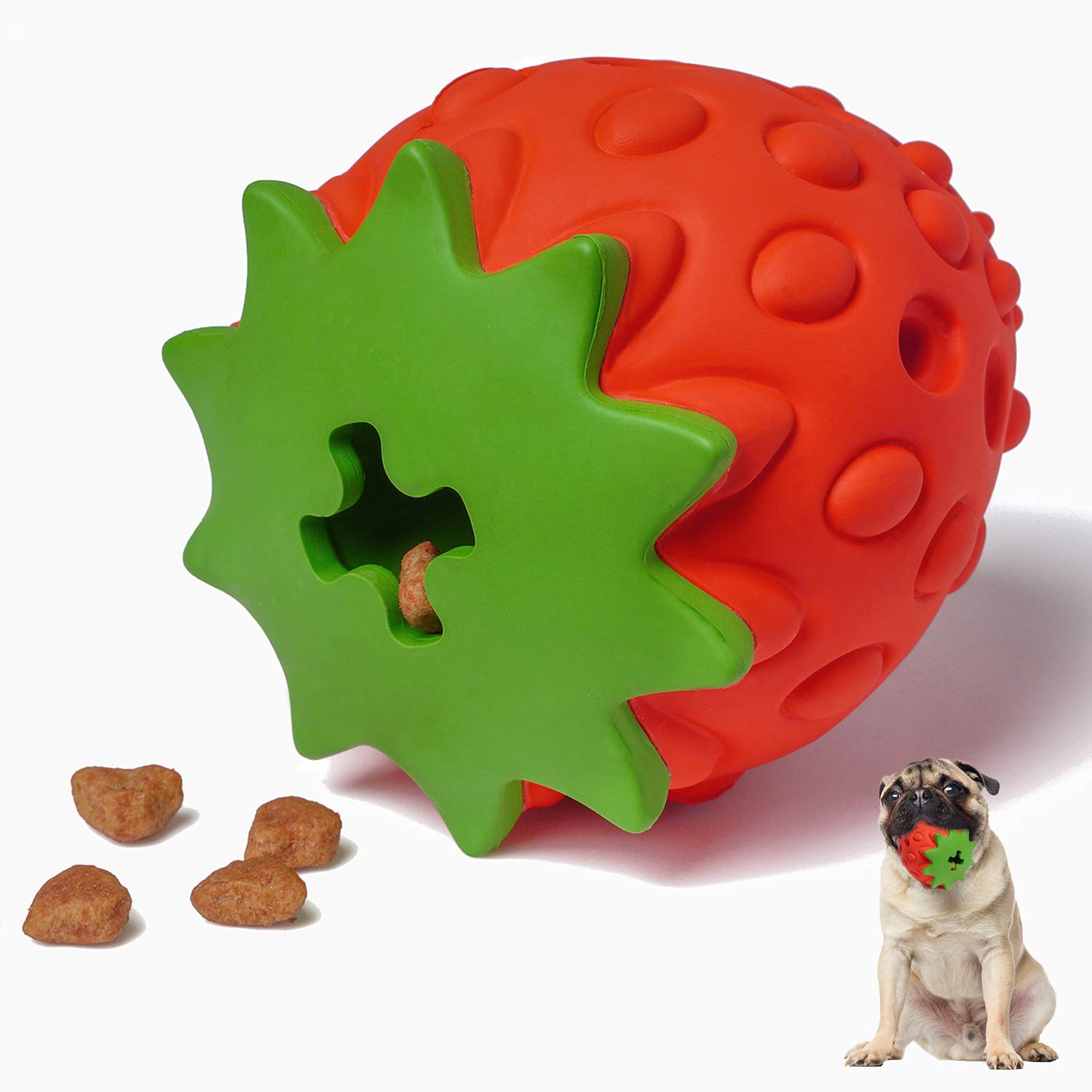 mewajump MewaJump Dog Puzzle Toys Rubber Chew Toys,Treat Food
