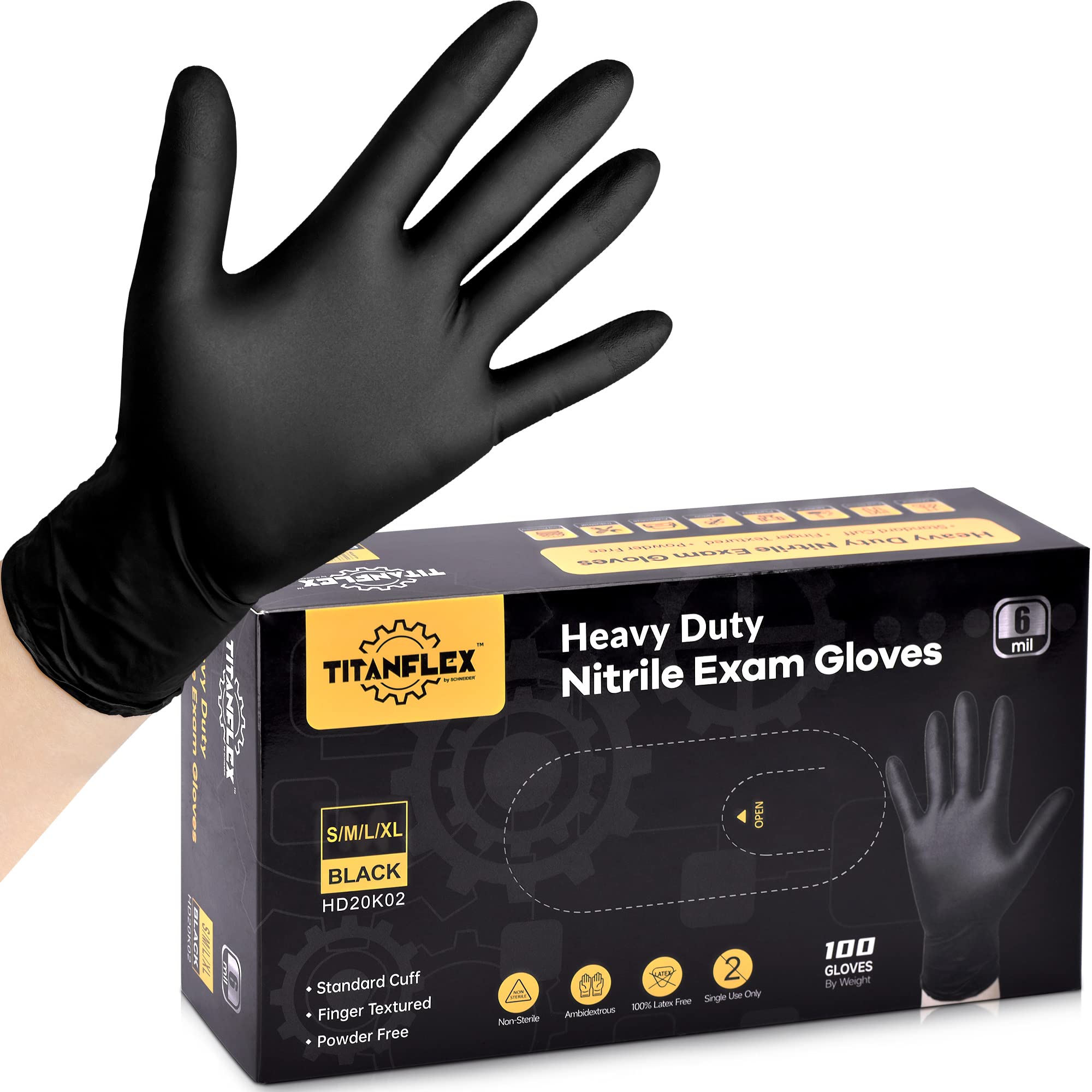 Batman Nitrile Heavy Duty Gloves Disposable Gloves Latex And