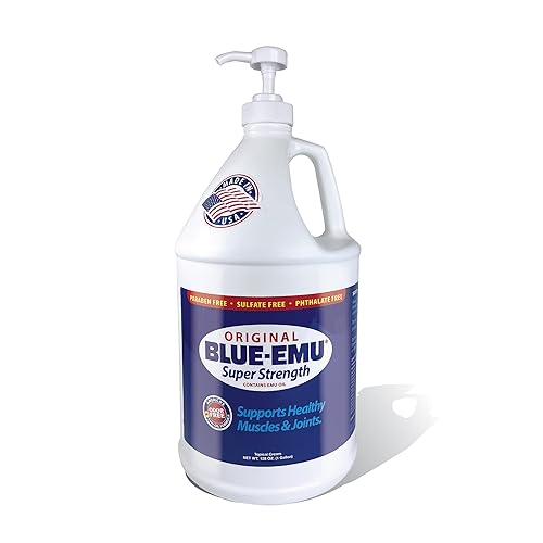 Blue Emu Original Super Strength Cream, Muscle and Joint Support, Professional Family Size 1 Gallon Bottle w/Pump