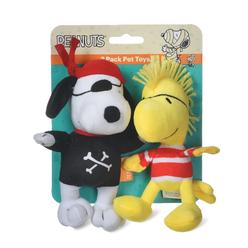 Peanuts for Pets 6 Inch Halloween Snoopy and Woodstock Pirate Dog Toys | Dog Toys Squeaky Plush Fabric Snoopy Gifts Halloween Do