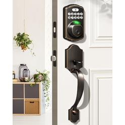 HOMACER Black Rustic Non-Bypass Sliding Barn Door Hardware Kit, For One/Single Door, Classic Design Roller 5.5ft