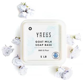 Skin Said Yes 5 Lb Goats Milk Soap Base - SLS/SLES free, No Palm Oil, Bulk  Goat Milk Melt and Pour Natural Soap Base for Soap Ma