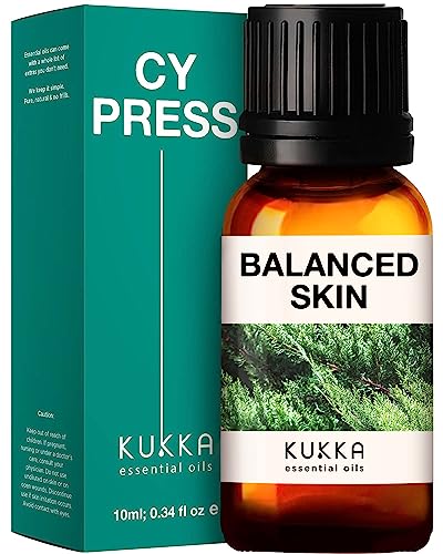 kukka essential oils Kukka Pure Cypress Essential Oil - 100% Natural Therapeutic Grade Cypress Oil Essential Oils for Aromatherapy - Cypress Oil for 