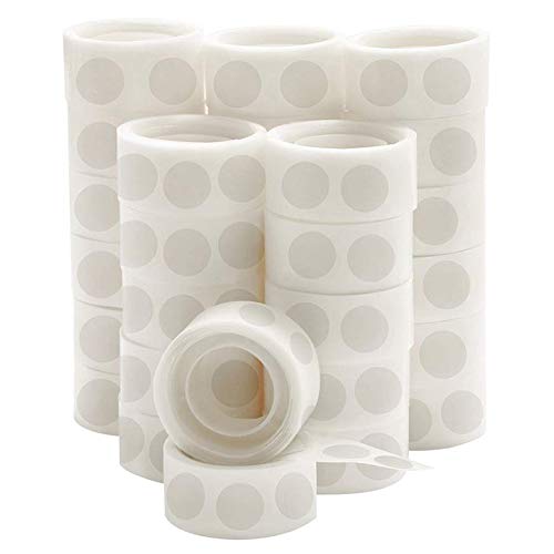 1354 UPINS 3000 Pcs Point Dots Balloon Glue Removable Adhesive Point Tape,  30 Rolls Double Sided Dots Stickers for Craft Wedding Deco