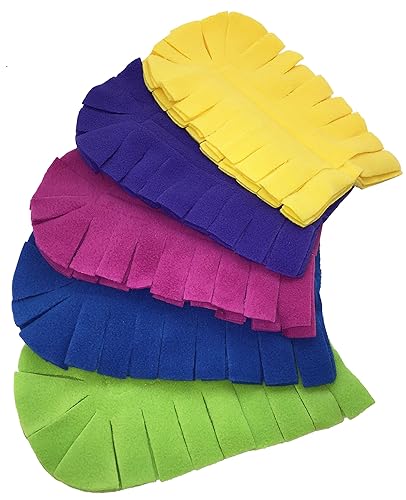 Xanitize Fleece Refills for Swiffer Hand Duster - Reusable, Dry Duster - 5-Pack Rainbow (Jewel)