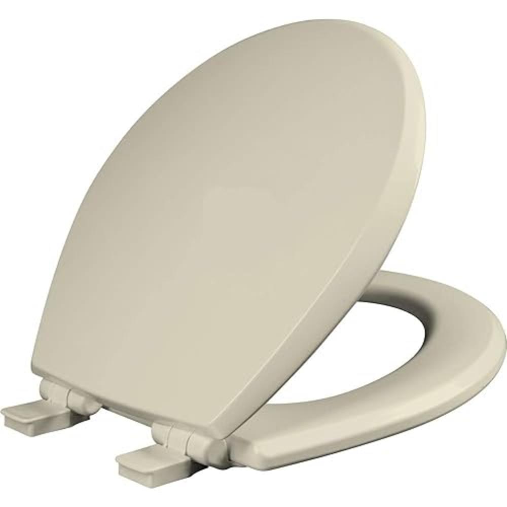 Mayfair 847SLOW 006 Kendall Slow-Close, Removable Enameled Wood Toilet Seat That Will Never Loosen, 1 Pack - ROUND - Premium Hin