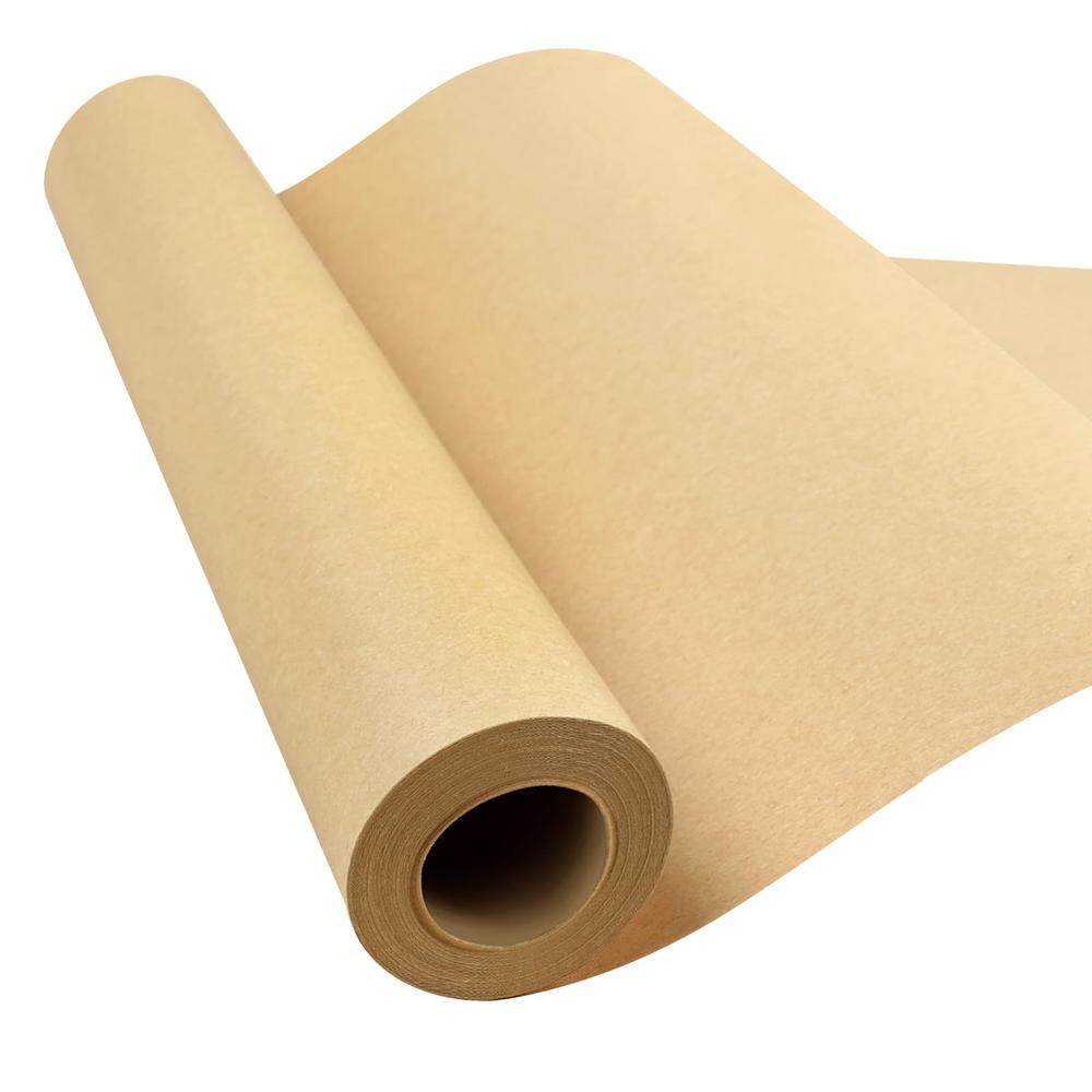 Phinus Brown Paper Roll 15"×400", Brown Wrapping Paper, Wrapping Paper, Craft Paper, Packing Paper for Moving, Packing, Gift Wrapping, 