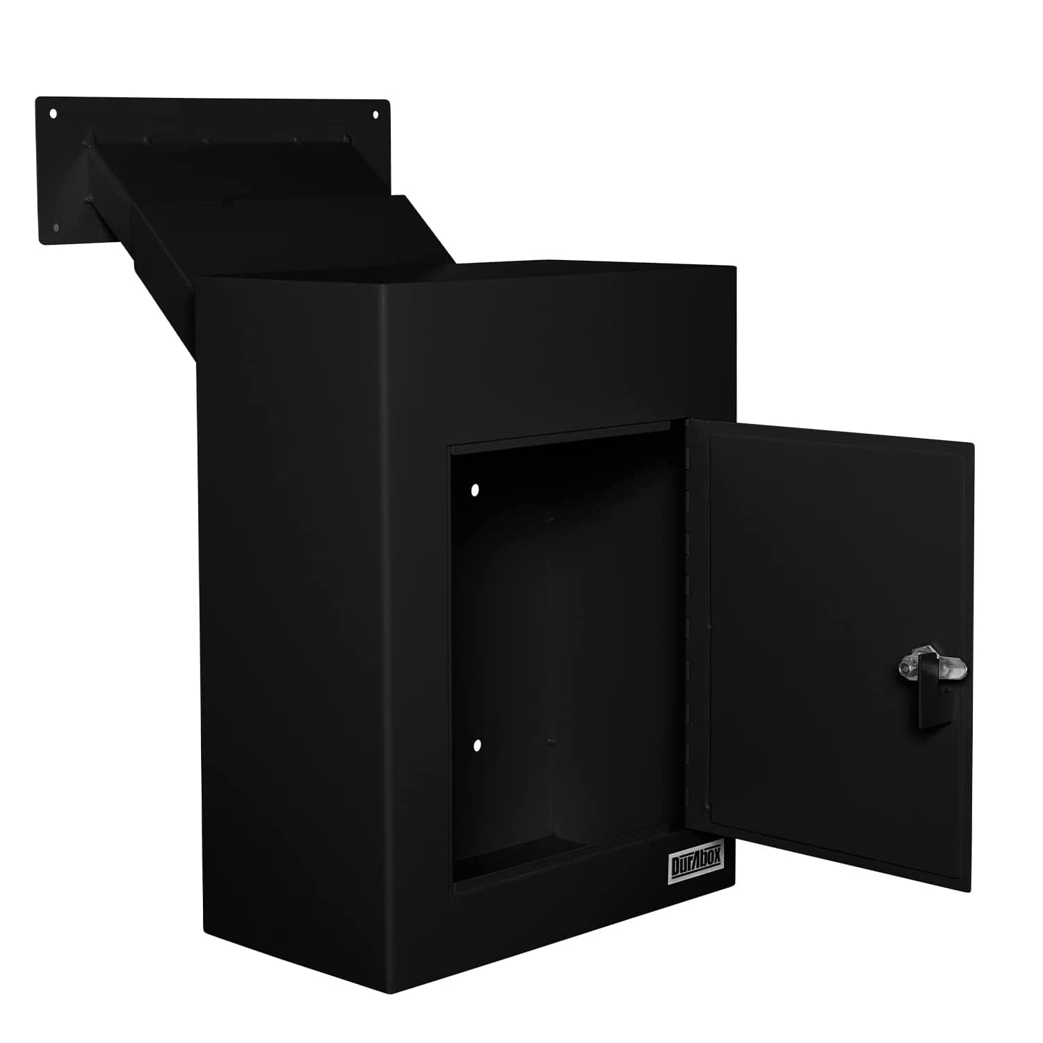 Durabox D700 Through The Wall Drop Box, Tubular Key Locking Secure Mailbox with Adjustable Chute Deposit, Pre-Drilled Mounting H
