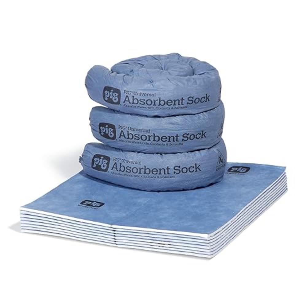 PIG Home Solutions Water Absorbing Kit - Absorbs up to 5 Gallons per kit - Blue - PM50490