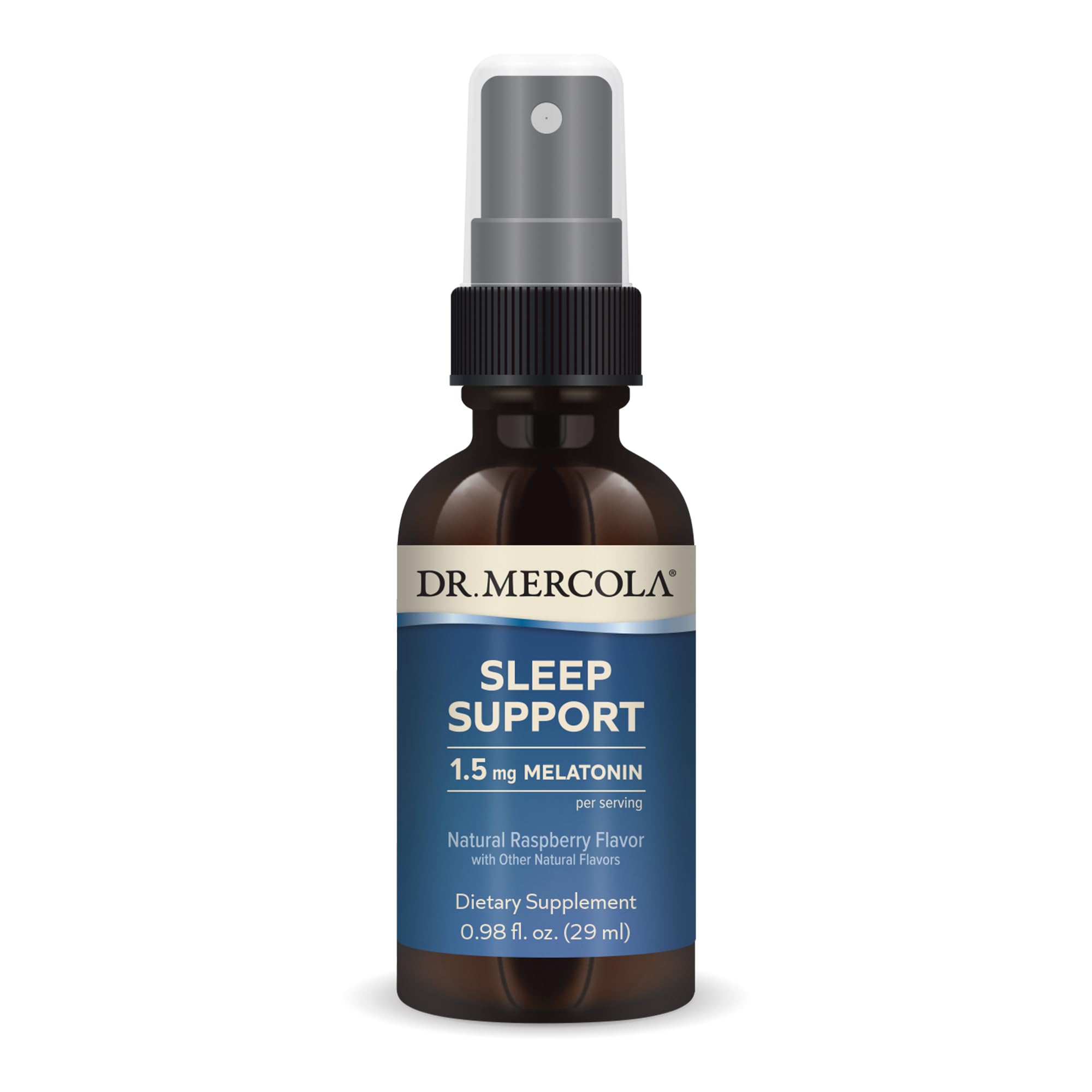 Dr. Mercola Sleep Support with Melatonin Spray, 1.5 mg Melatonin Per Serving, 35 Servings, Dietary Supplement, Supports Healthy 