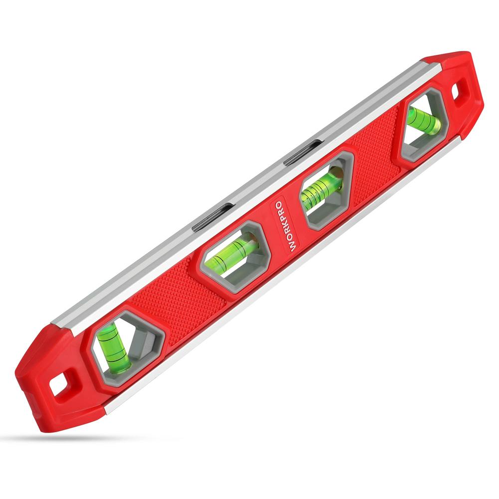 WORKPRO 12 Inch Torpedo Level, Magnetic Small Leveler Tool, Plumbing ...