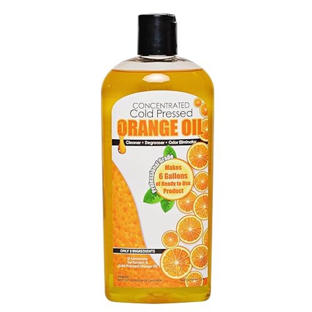 Sanco Industries Cold Pressed Natural Orange Oil Concentrate |12-ounce Professional Grade All-Purpose Citrus Cleaner, Degreaser & Pet Odor Elimin