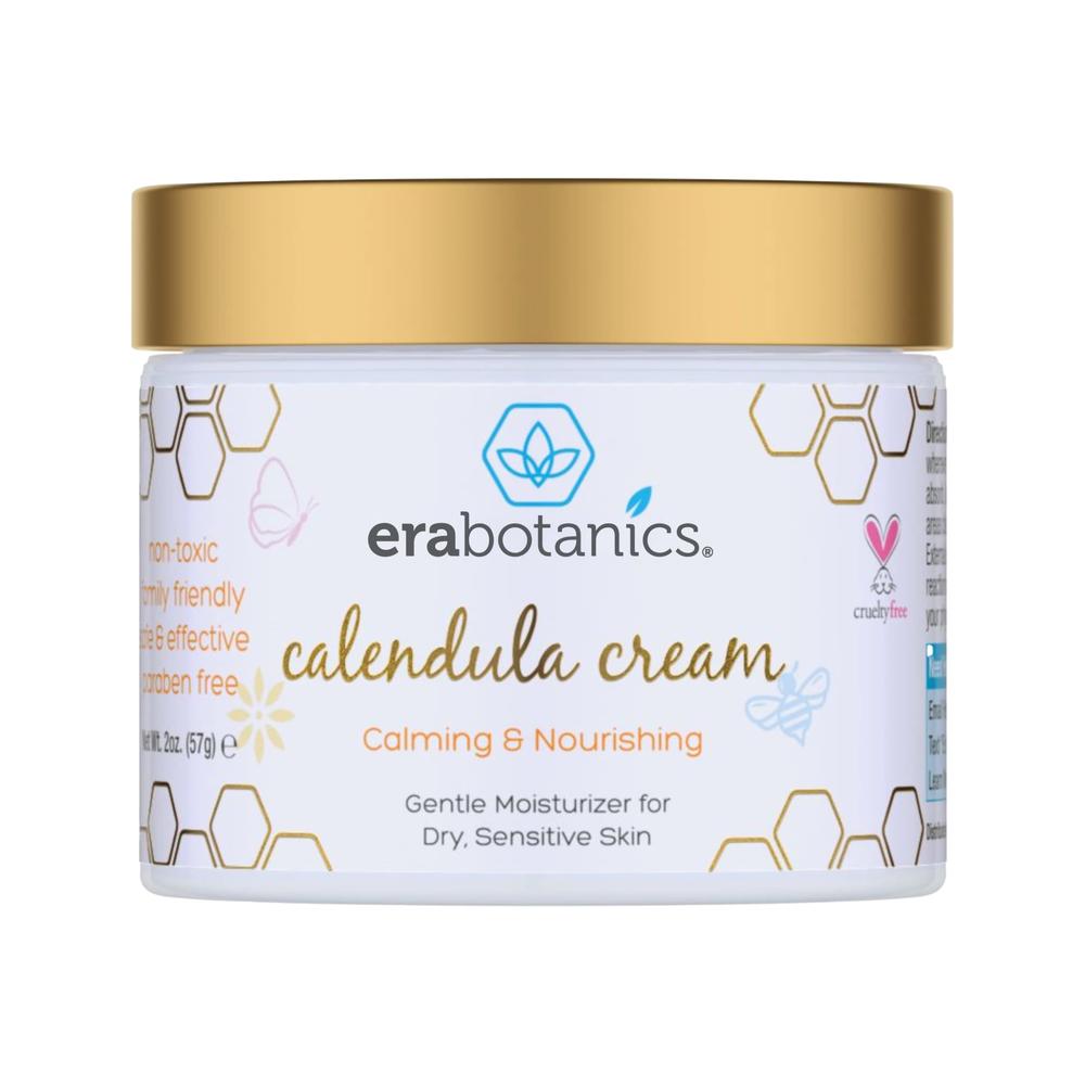 Era Organics Baby Moisturizing Cream - Soothing and Nourishing Calendula Cream with Cocoa Butter, Rosemary and More - Baby Face 