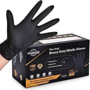 TITANflex TitanFlex Thor Grip Heavy Duty Black Industrial Nitrile