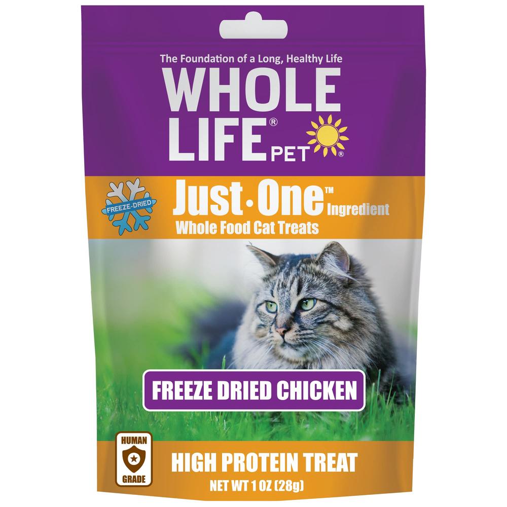 Whole Life Pet Products Whole Life Pet Freeze Dried Chicken Cat Treats - Human Grade - One Ingredient - Sourced and Made in The USA